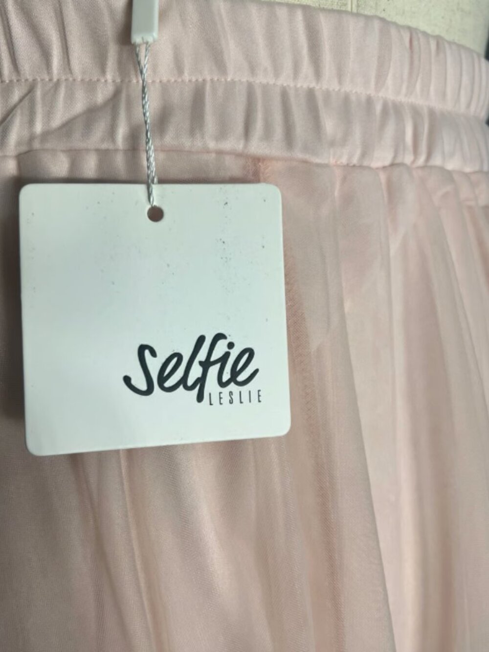 Selfie Leslie Baby Pink Jasmine Organza Midi Skirt - Picture 3 of 3